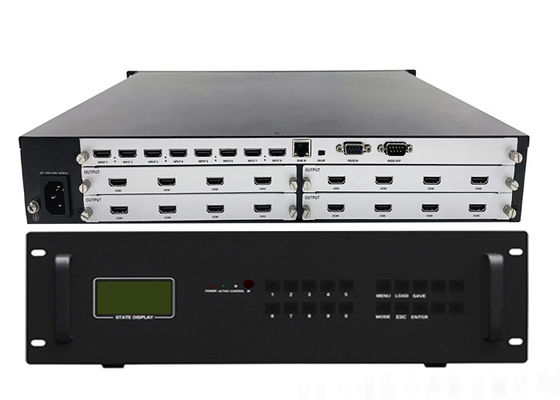 Controlador de pared de video modular y procesador de pared de video con 3840x2160 60Hz, modo de control IP y doble fuente de alimentación