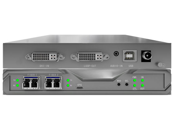 Plataforma de matriz KVM de fibra escalable con visualización de agentes y transmisión 4K @ 60Hz de doble motor