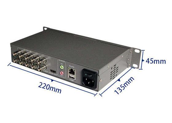 HD-SDI señal de salida HDMI Multiviewer Humedad de trabajo 20%-70%RH 1 Conjunto de entrada de audio XLR Perfecto