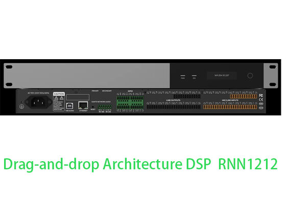 Procesador de audio DSP para salas de conferencias DSP Procesador de audio AEC | Sistema de control de arrastrar y soltar