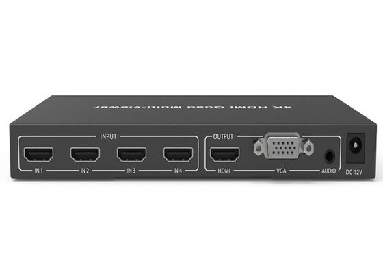 Patio negro HDMI Multiviewer de HDCP 1,4 4K 4×1 con 4 la entrada de x HDMI y 1 salida de x HDMI