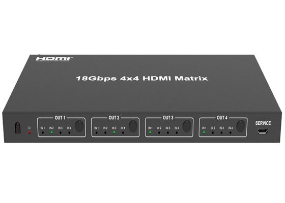 Receptor de infrarrojos micro del interruptor de la matriz HDMI del USB 18Gbps 4x4