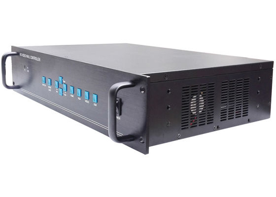 El regulador video negro 1 de la pared de 1080P HDMI 1U LCD entró la salida 12