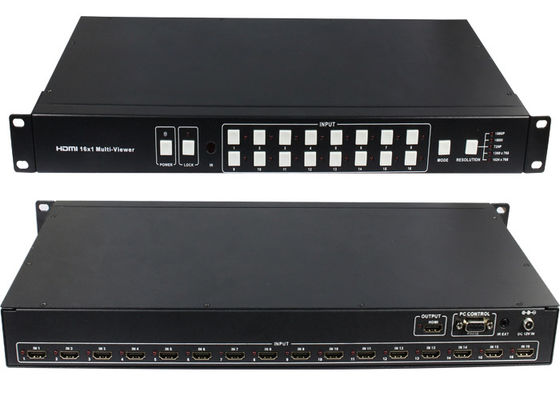 16 entrado 1 haga salir 16 puertos HDMI Multiviewer con el interruptor inconsútil