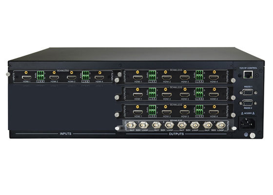 Calidad  Modular 4K UHD Video Matrix Switcher With 4 Hdmi Input SDI Output fábrica