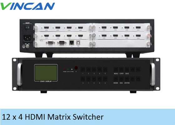 Regulador video multi LCD 12 de la pared del formato 2x2 HDMI en 4 fuera del RJ45