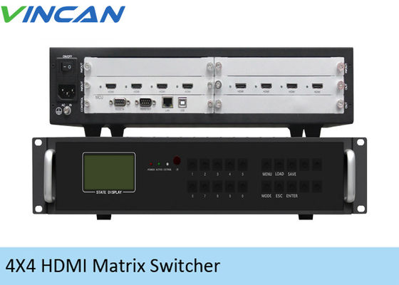 Regulador video 4x4 HDMI, regulador de la pared 100VAC de la pared de la matriz 3x3 TV