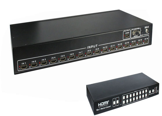 16 espectador multi portuario de 4K HDMI con software inconsútil de la transferencia y de control de la PC