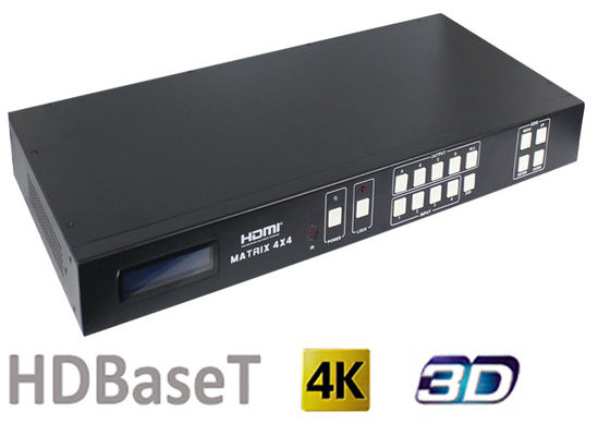 70 metros y 100 metros de 4x4 HDMI de interruptor de la matriz con el puerto de salida de HDBaseT