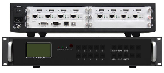 Fuente de alimentación AC100-240v Controlador de pantalla de televisión múltiple Hdmi / Vga / Av / Ypbpr / Entrada USB
