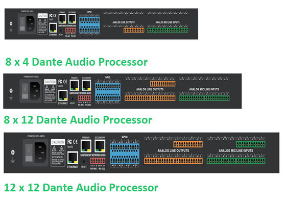 Procesamiento multicanal Dante Audio Matrix Controller Ajustes del ecualizador de audio