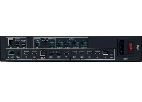 Conmutador de presentación UHD sin fisuras con control multivista