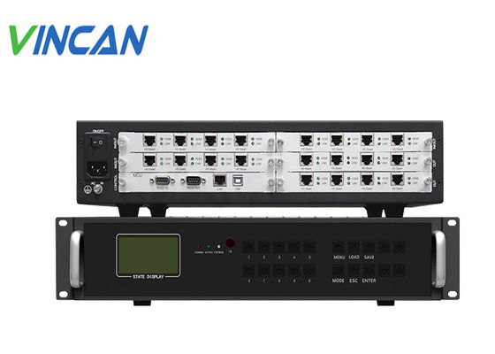 3Puerto de salida de audio analógico de.5mm controlador de pared de video modular soporte de doble fuente de alimentación