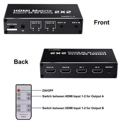 Conmutador de matriz HDMI de 8k 4x2 con earc