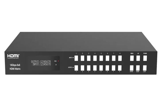Soporte de resolución de salida múltiple HDMI Matrix Switcher para equipos de audio y video para el hogar