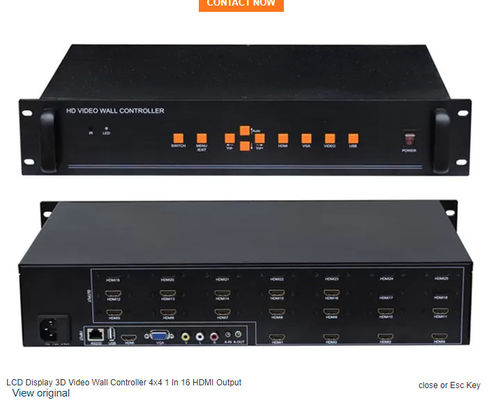 Control de pared de vídeo HDMI potente para operaciones de sala de control