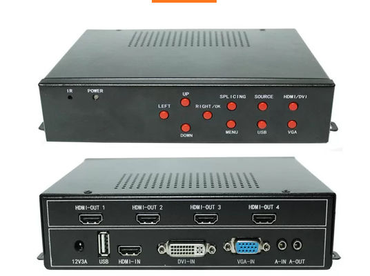 Procesador de pared de vídeo profesional 4K UHD para pantalla múltiple