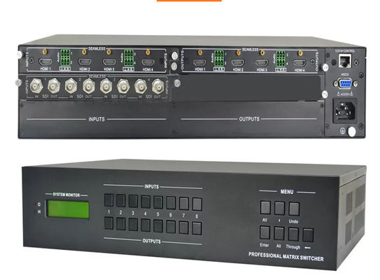 4K 30Hz Video HDMI Matriz 4x4, HDMI Matriz Switcher Splitter 4 en 4 fuera EDID