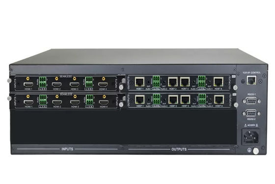 8 x 8 HDMI HDBaseT Matrix con 8 piezas de receptores de 70 metros DVI y salidas de componentes