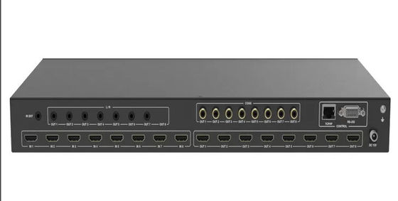 Conmutador de matriz de video OEM ODM para resolución de salida de hasta 4Kx2k 60Hz