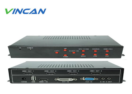 Control remoto IR LAN RS232 para videowall LCD con salida HDMI DVI y modos de pared 2x2 2x3 3x2 4x1 4x2 3x3