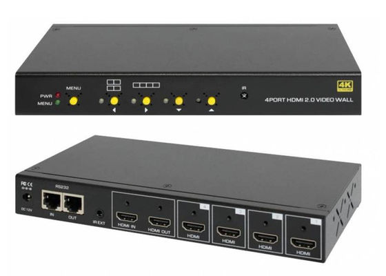 Controlador de pared de vídeo HDMI de pantalla múltiple - soporte de diseño y configuración flexibles