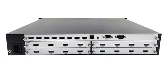Controlador de pared de video modular y procesador de pared de video con 3840x2160 60Hz, modo de control IP y doble fuente de alimentación