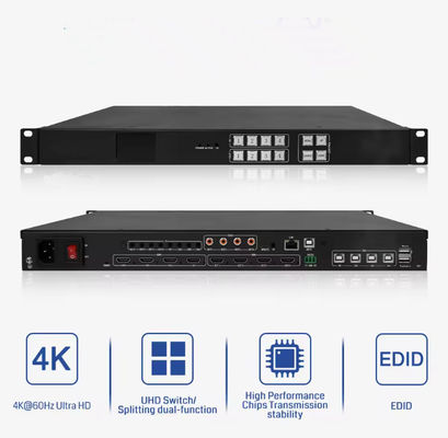 4K 30Hz Video HDMI Matriz 4x4, HDMI Matriz Switcher Splitter 4 en 4 fuera EDID