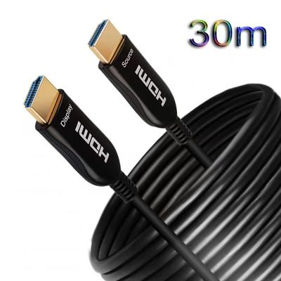 Transmisión de video 4K/8K de cristal claro a larga distancia Cable HDMI de fibra óptica y cable HDMI óptico activo