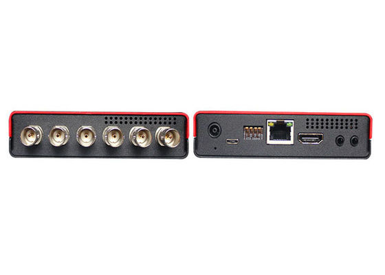 3G/HD/SD-SDI Quad Multiviewer y conmutador con pantalla de medidor de audio