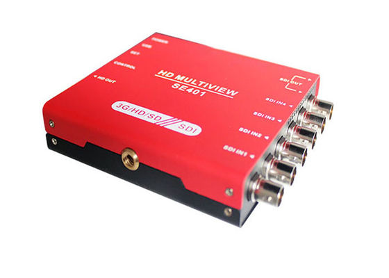 3G/HD/SD-SDI Quad Multiviewer y conmutador con pantalla de medidor de audio