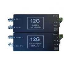 Extensor de fibra 4K 12G SDI - Transmisión de vídeo sin comprimir para transmisión