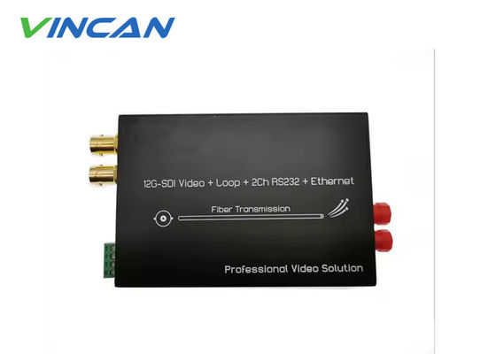 Extensor profesional 12G SDI con tiempo real 4K, audio y datos a través de fibra
