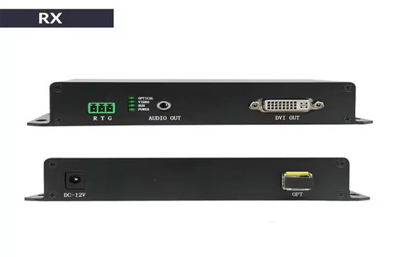 20km de DVI Fiber Extender 1080p@60Hz HDMI 1.3 y 3.5mm soporte de audio