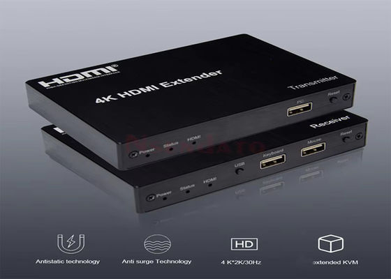 150M 4K 30Hz HDMI KVM Puerto USB HDBaseT Extensor a través de Cat 5e/Cat6