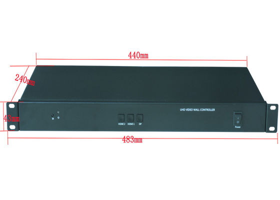 1x6 controlador de pared de vídeo personalizado de forma especial procesador de empalme de forma flexible