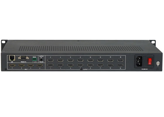 Controlador de pared de vídeo HDMI 4x4 4k con 4 entradas 16 salidas