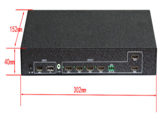 Control de pared de vídeo de 6 canales 2x3 3x2 con control RS232 para 6 TV Splicing