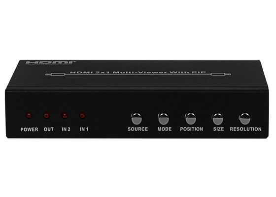Tipo femenino puertos de la PIPA HDMI 2x1 MultiViewer de DC 5V 1A de la entrada-salida