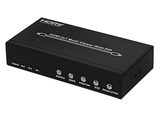 Tipo femenino puertos de la PIPA HDMI 2x1 MultiViewer de DC 5V 1A de la entrada-salida