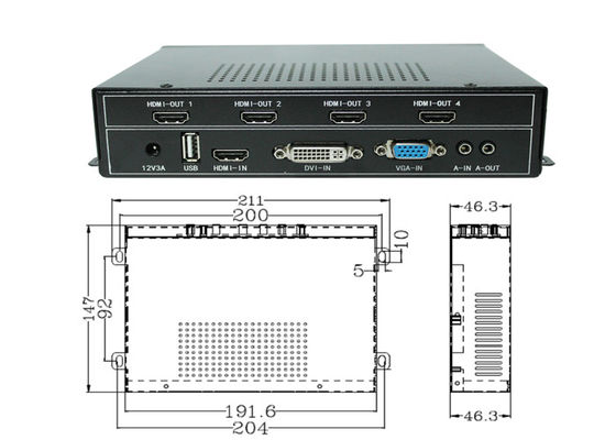 Controlador de pared de vídeo HDMI - Procesador de pantalla múltiple con soporte 4K Ultra HD