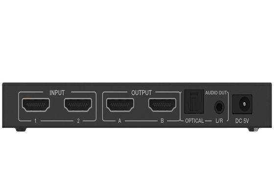 Tipo un interruptor de la matriz de 18Gbps 2x2 HDMI con el extractor audio
