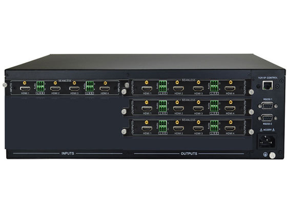 Interruptor video modular de la matriz 4x12 con control de Ethernet RS232 del IR