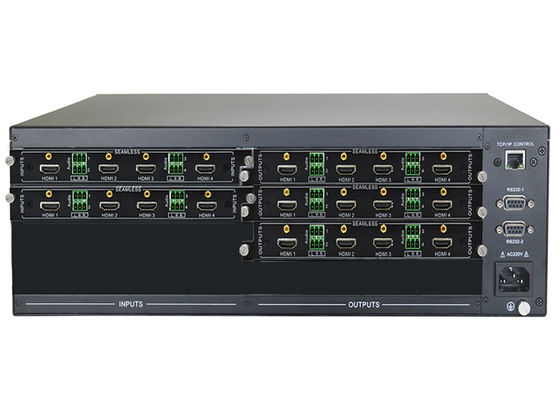 Interruptor video modular inconsútil HDCP de la matriz de 8x16 4k HDMI
