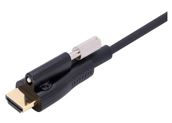 Cable de fribra óptica de la EMI IRF HDMI con velocidad estupenda de la ayuda 18G del tornillo