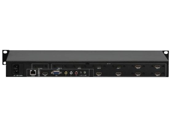 1 en 6 fuera de interfaz audio del procesador 3,5 video de la pared de 2x3 3x2 RS232
