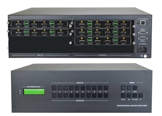 8-Ch 4k HDMI entró el interruptor video de la matriz de la salida de 16-Ch 4k Hdmi con montado en la pared