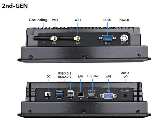 PC Industrial con Panel Táctil de 8 Pulgadas Aprobado por CE RoHS con Diseño de PC Industrial con Panel Táctil Resistente al Agua IP65