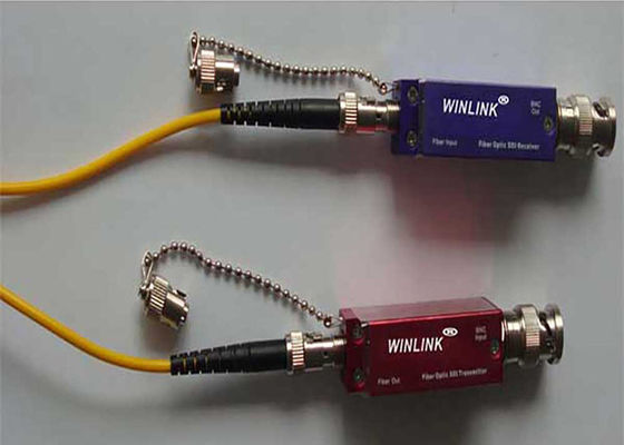 Suplemento BNC de la fibra 3G-SDI con la mini fuente de la alimentación por USB