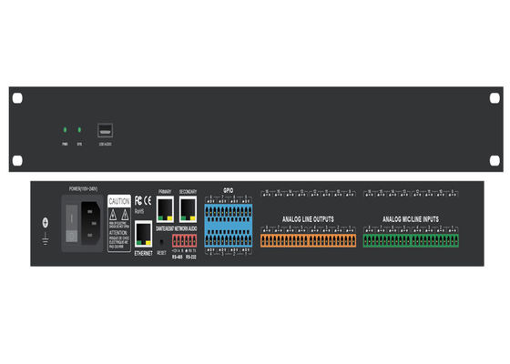 Korneff amplificó el procesador de Dante Controller Mac Digital Signal del instrumento